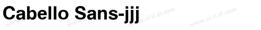 Cabello Sans字体转换